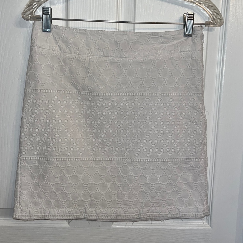 NWOT Banana Republic white eyelet skirt